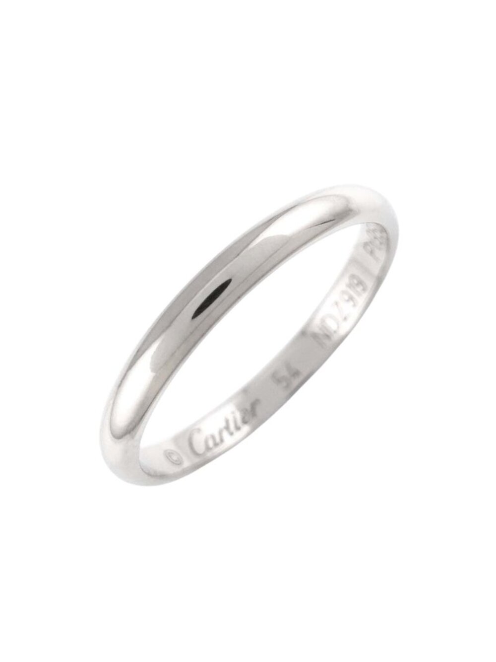 Cartier 1895 Classic 54 Ring Pt Platinum
